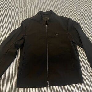 Emporio Armani Men's Black Lightweight Bomber Jacket